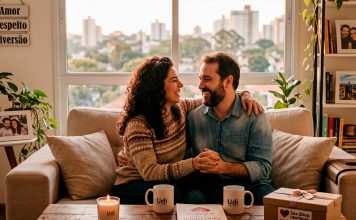 Dicas Infalíveis para Manter a Chama Acesa no Relacionamento por Muito Mais Tempo Casal maduro e feliz caminhando de mãos dadas em um parque durante o entardecer, representando amor duradouro